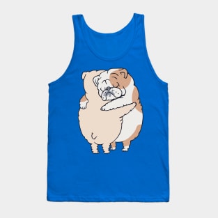 English Bulldog Hugs Tank Top